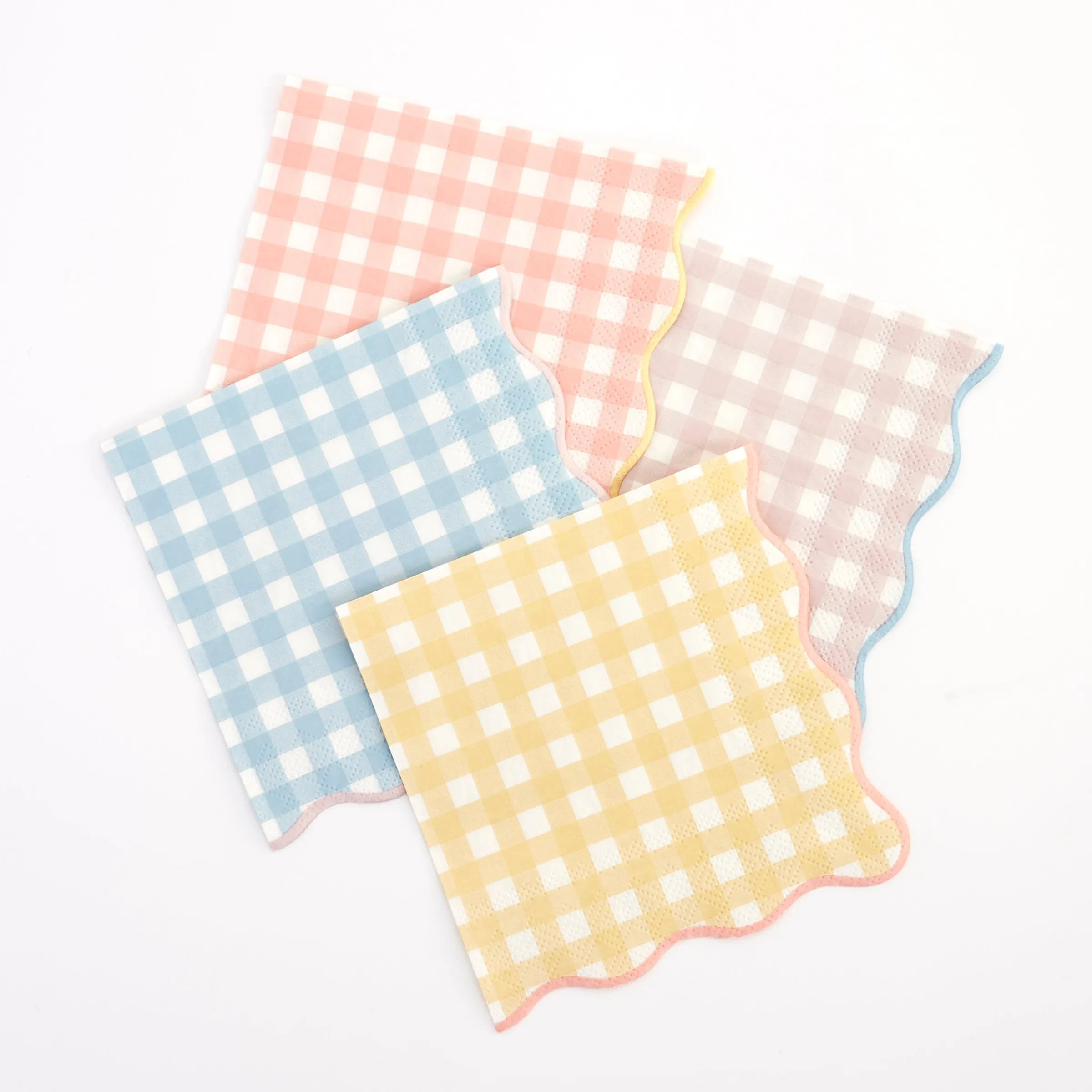 Gingham Small Napkins (x 20)>Meri Meri Clearance