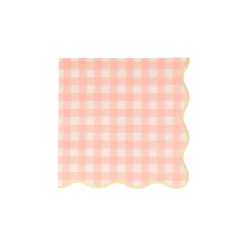Gingham Small Napkins (x 20)>Meri Meri Clearance