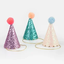 Glitter Mini Party Hats (x 8)><noscript><img width=