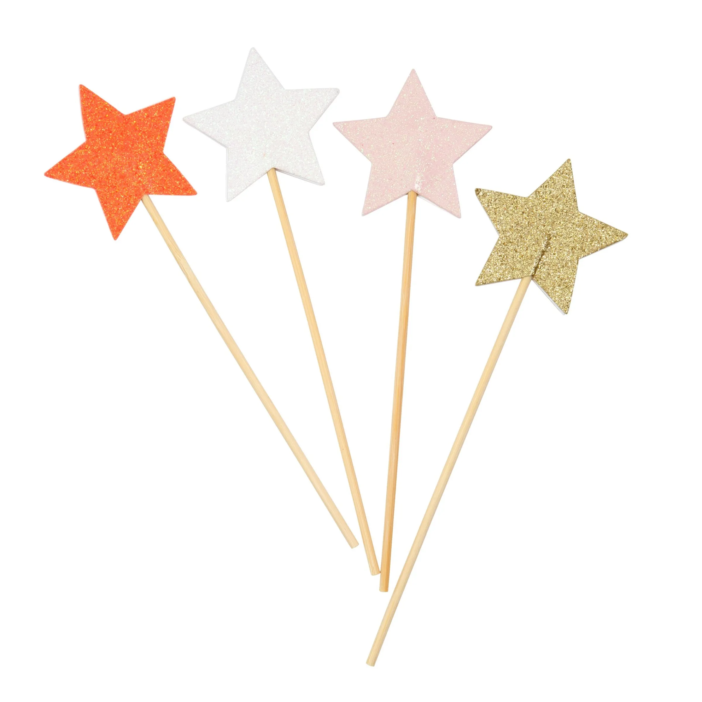 Glitter Star Wands (x 8)>Meri Meri Best