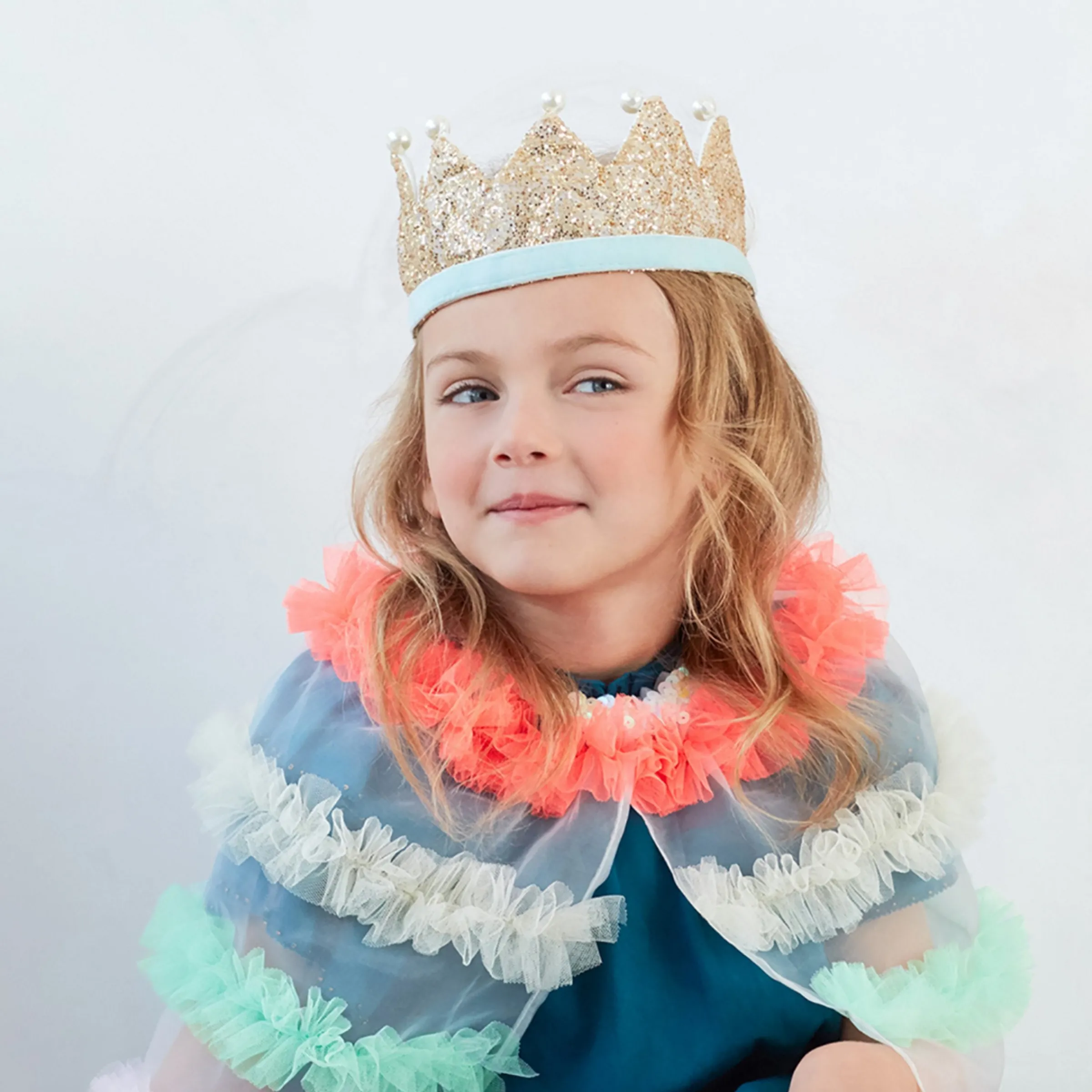 Gold & Pearl Party Crown>Meri Meri Fashion