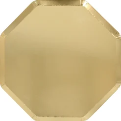 Gold Dinner Plates (x 8)>Meri Meri Online