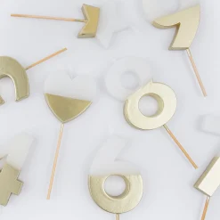 Gold Dipped Number Candles 0-9><noscript><img width=