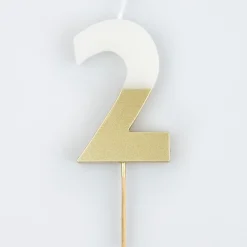 Gold Dipped Number Candles 0-9><noscript><img width=