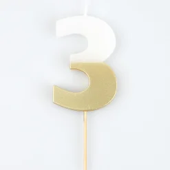 Gold Dipped Number Candles 0-9><noscript><img width=