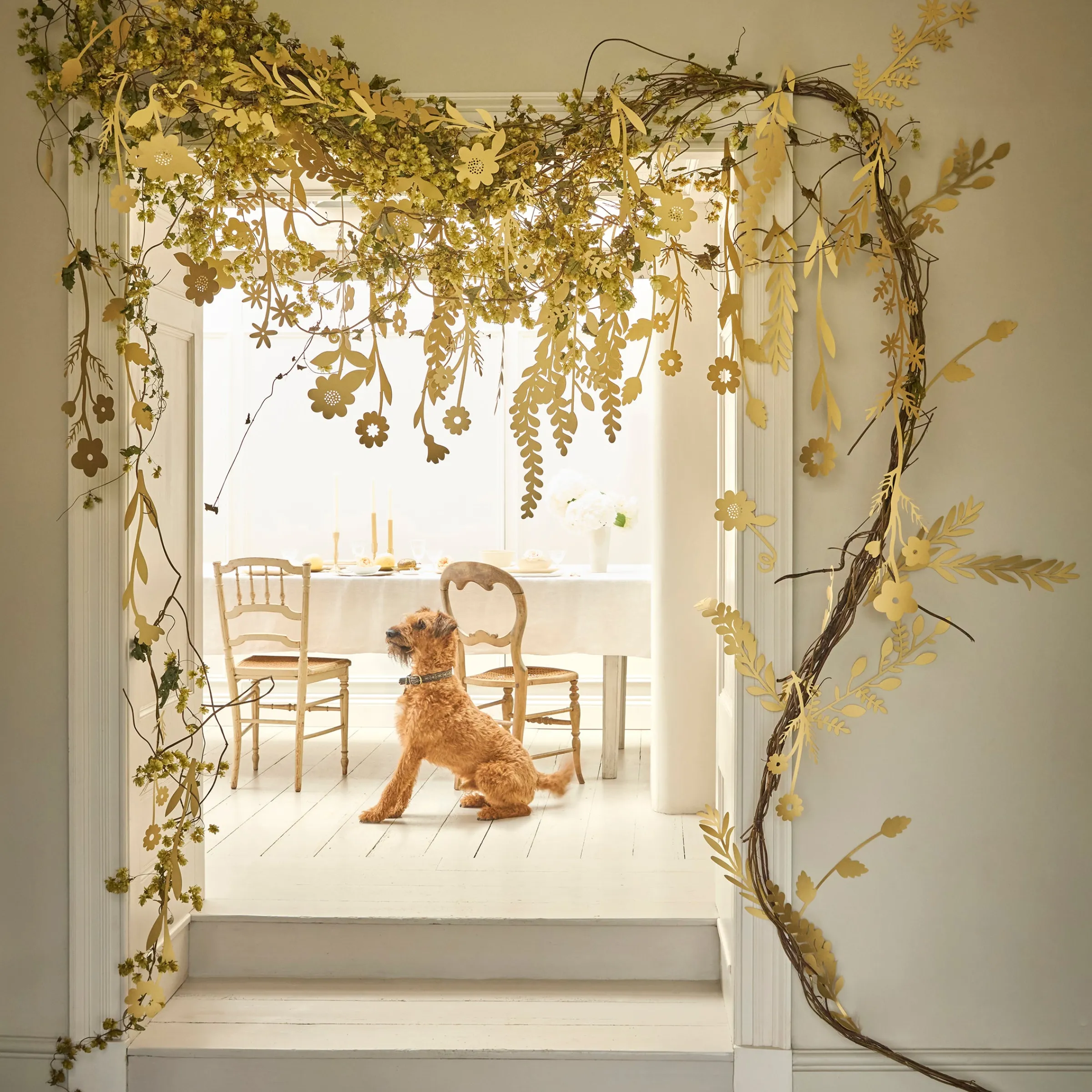 Gold Flower Backdrop>Meri Meri Online