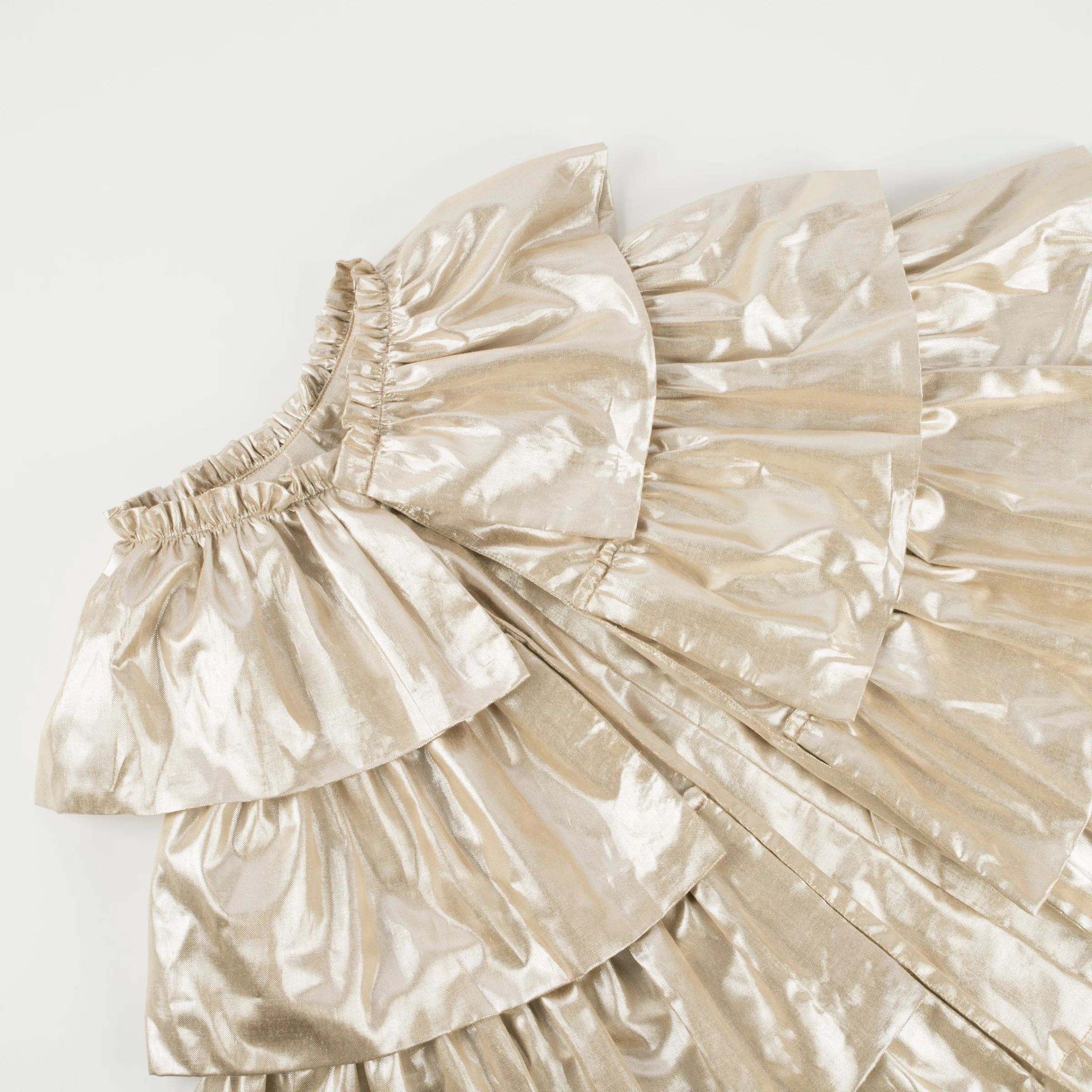 Gold Ruffle Cape>Meri Meri Fashion