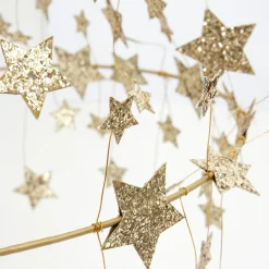 Gold Sparkle Star Chandelier>Meri Meri Clearance