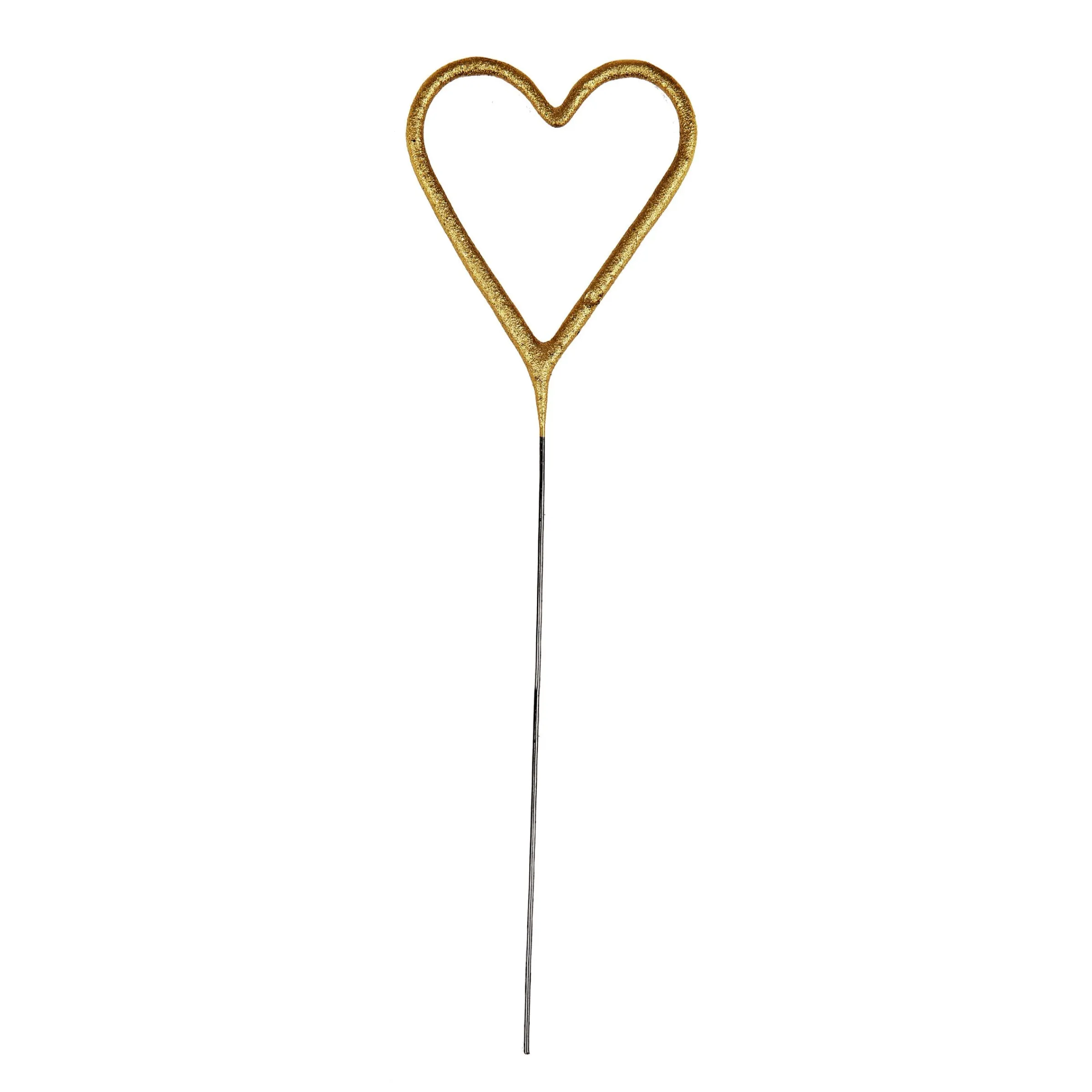 Gold Sparkler Heart Candle>Meri Meri Discount