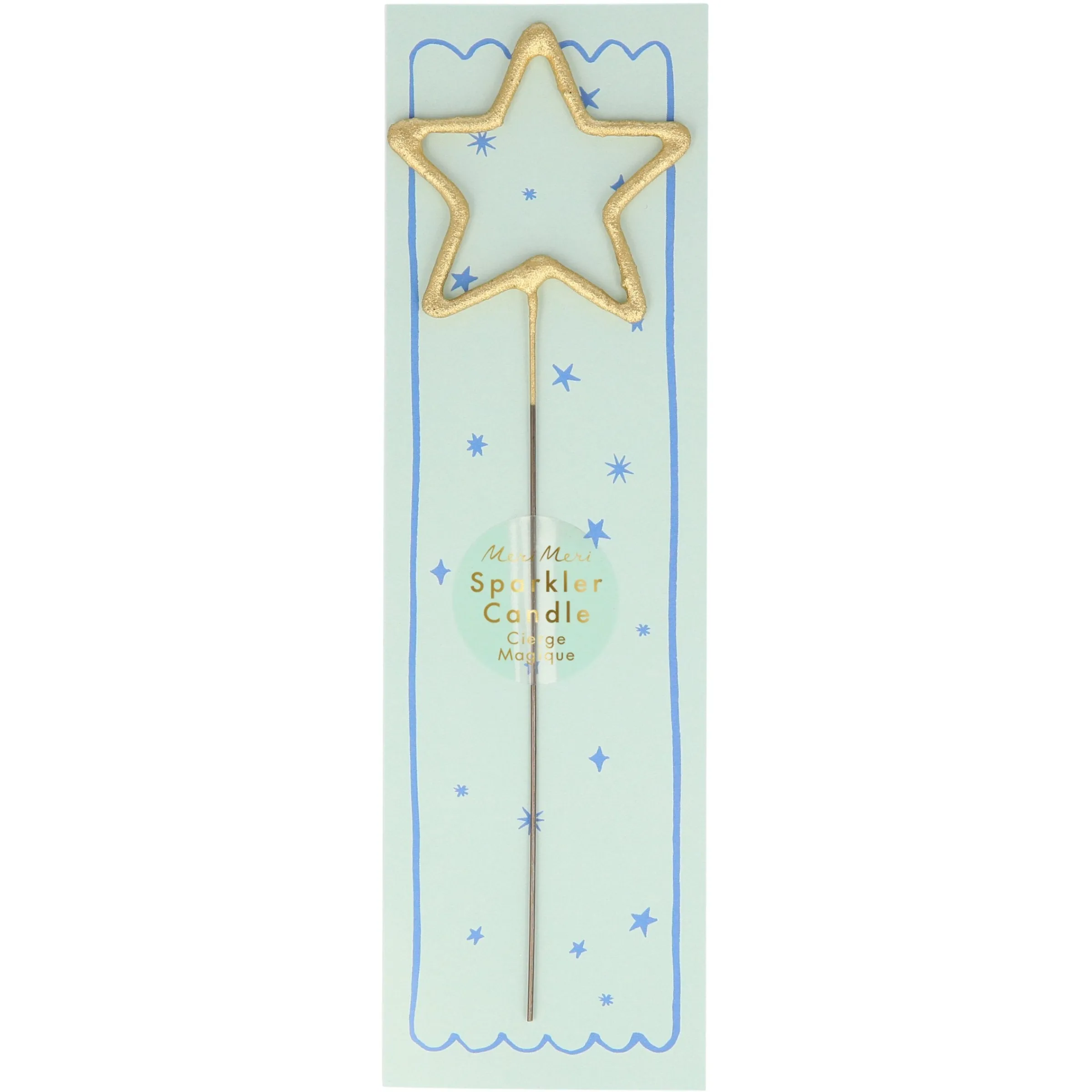 Gold Sparkler Star Candle>Meri Meri Clearance