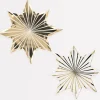 Gold Stripe Star Plates (x 8)>Meri Meri Sale