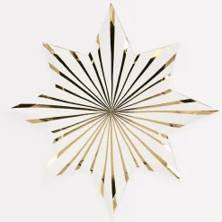 Gold Stripe Star Plates (x 8)><noscript><img width=