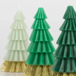 Green Tree Candles (x 3)><noscript><img width=