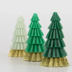 Green Tree Candles (x 3)><noscript><img width=