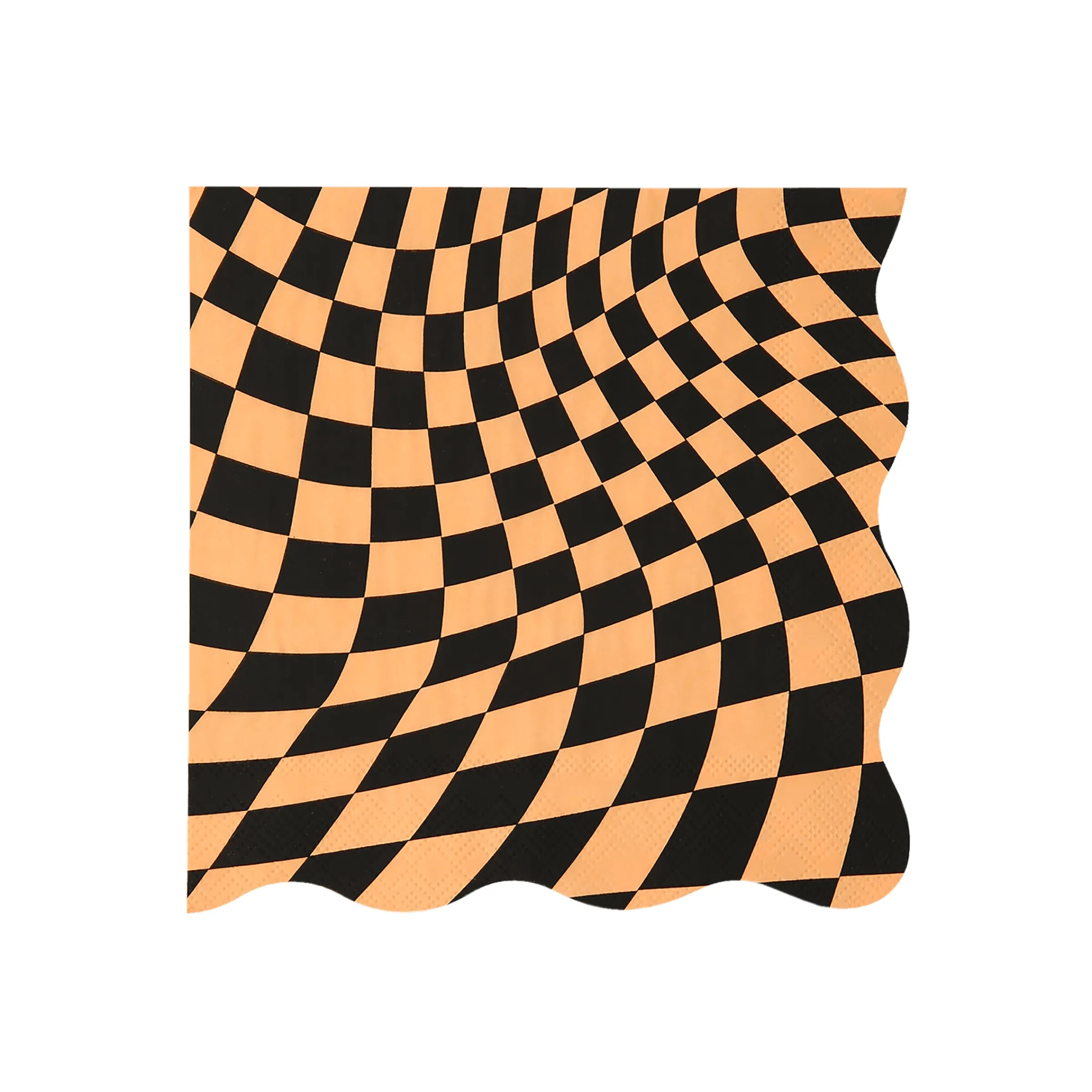 Halloween Checker Large Napkins (x 16)>Meri Meri Discount