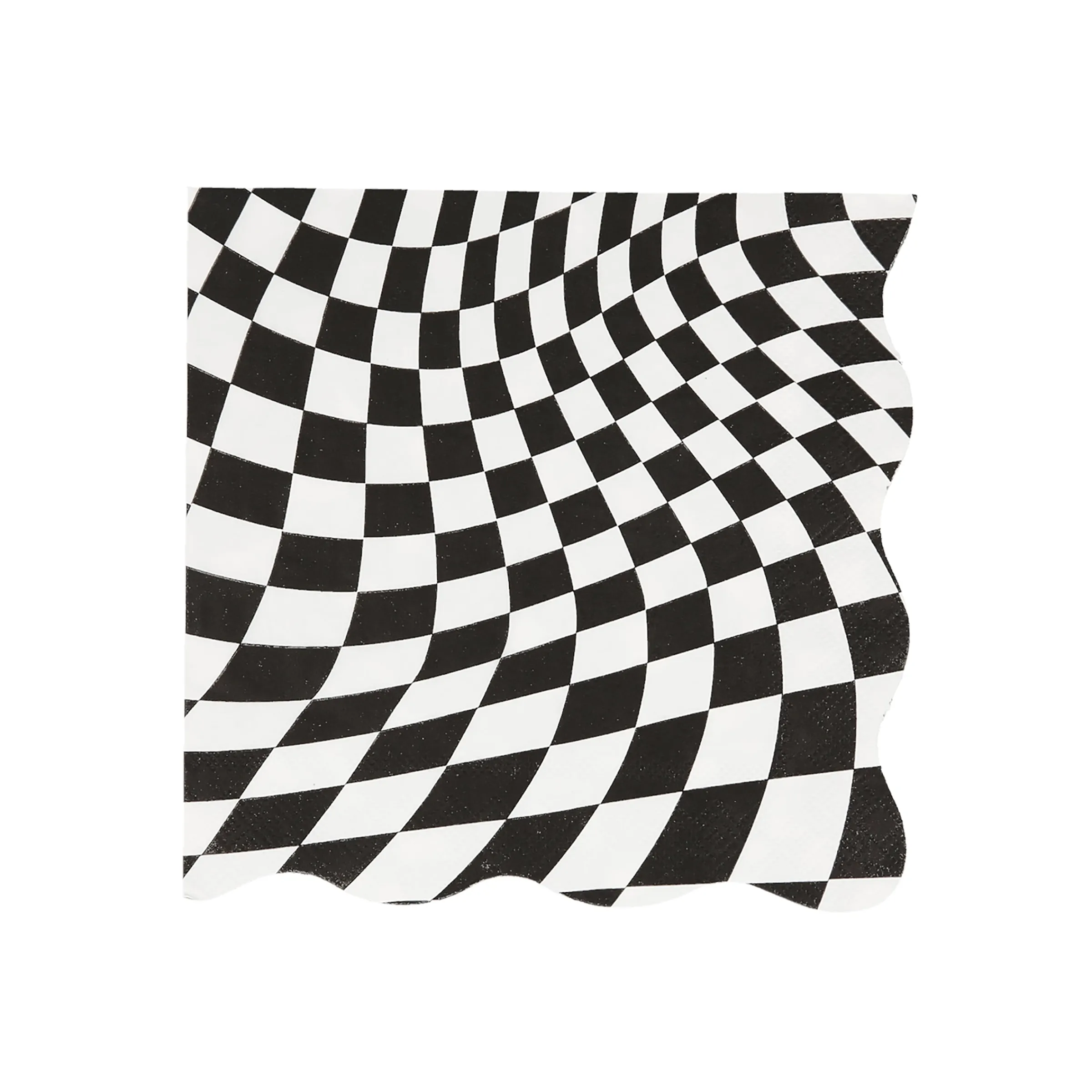 Halloween Checker Large Napkins (x 16)>Meri Meri Discount
