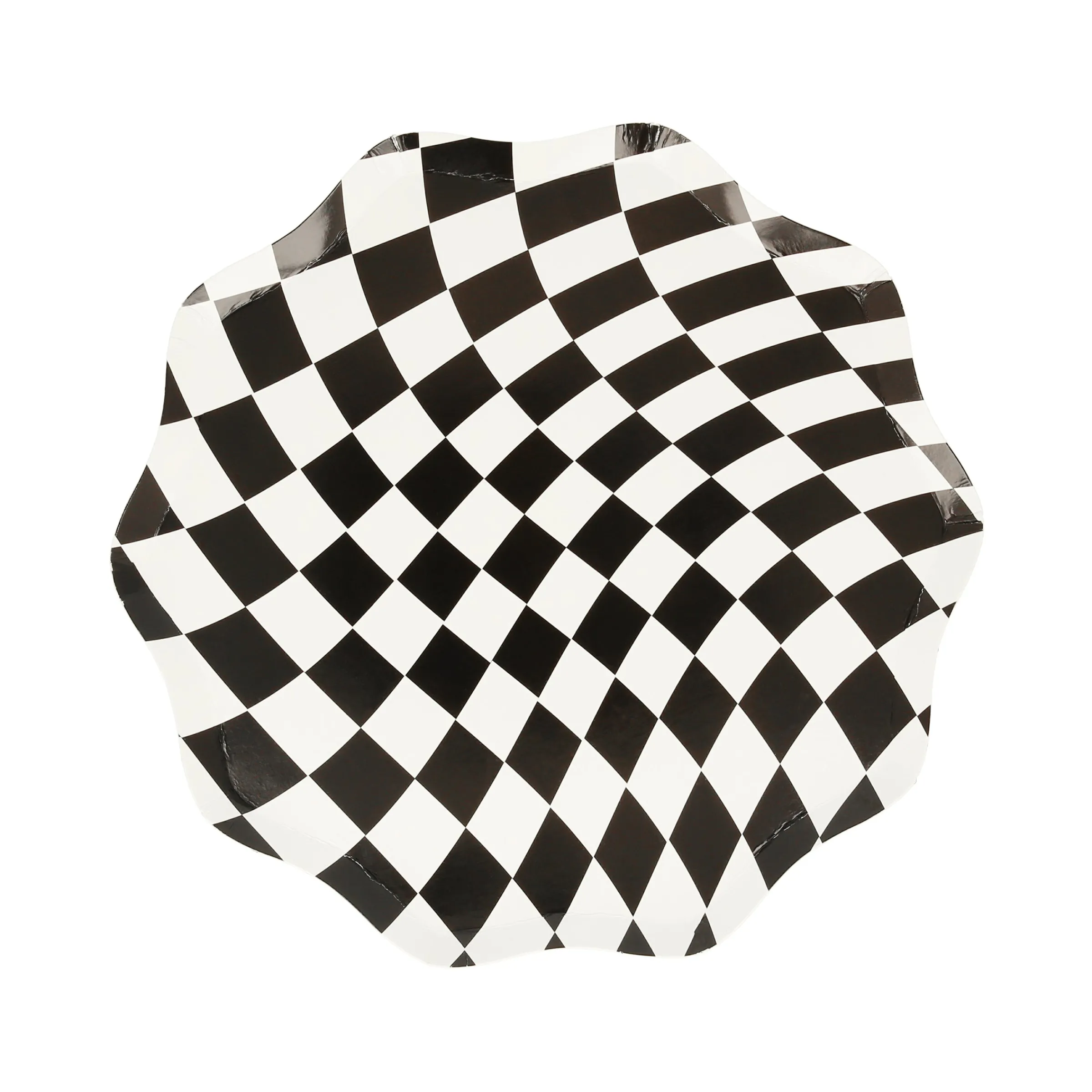 Halloween Checker Side Plates (x 8)>Meri Meri Fashion