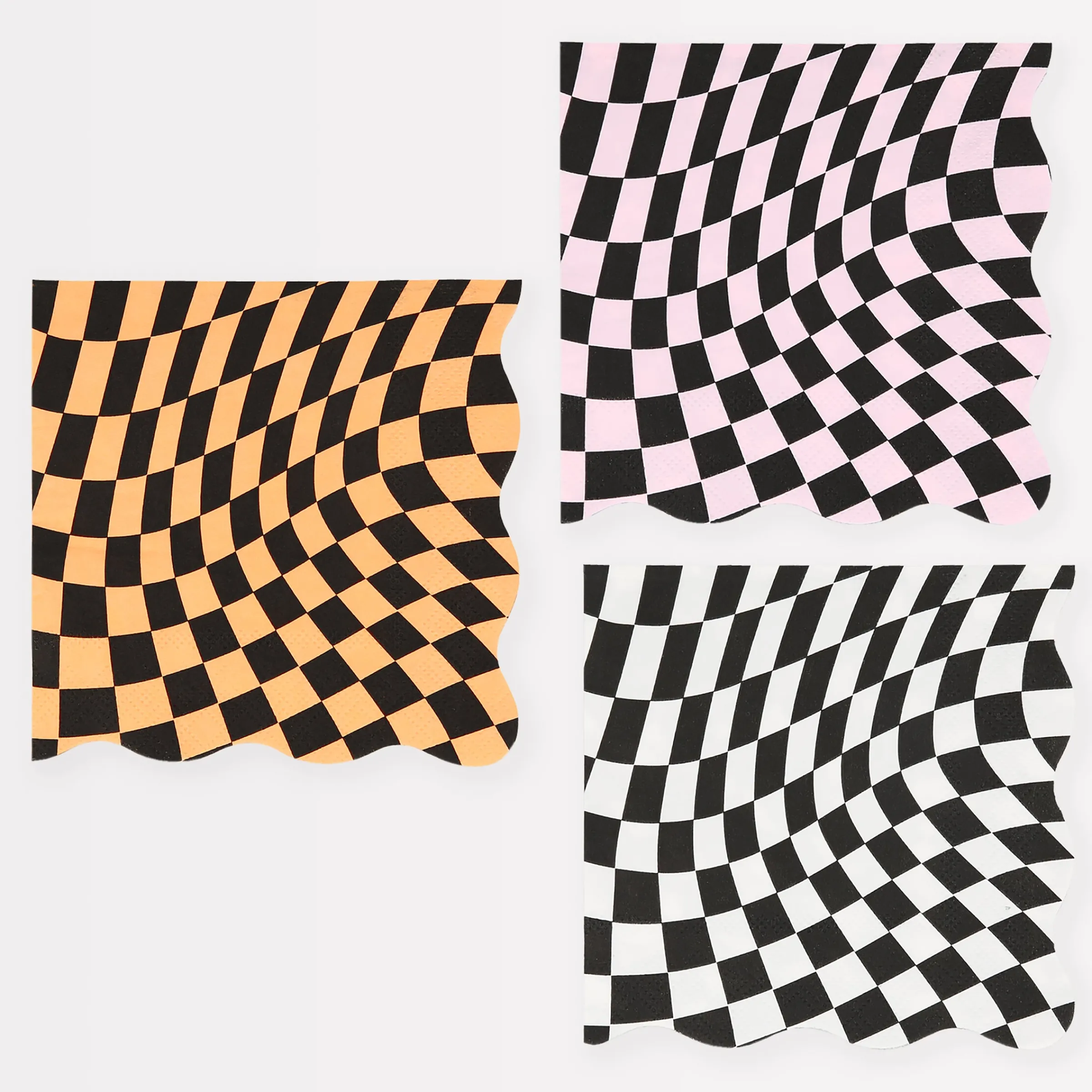 Halloween Checker Small Napkins (x 16)>Meri Meri New
