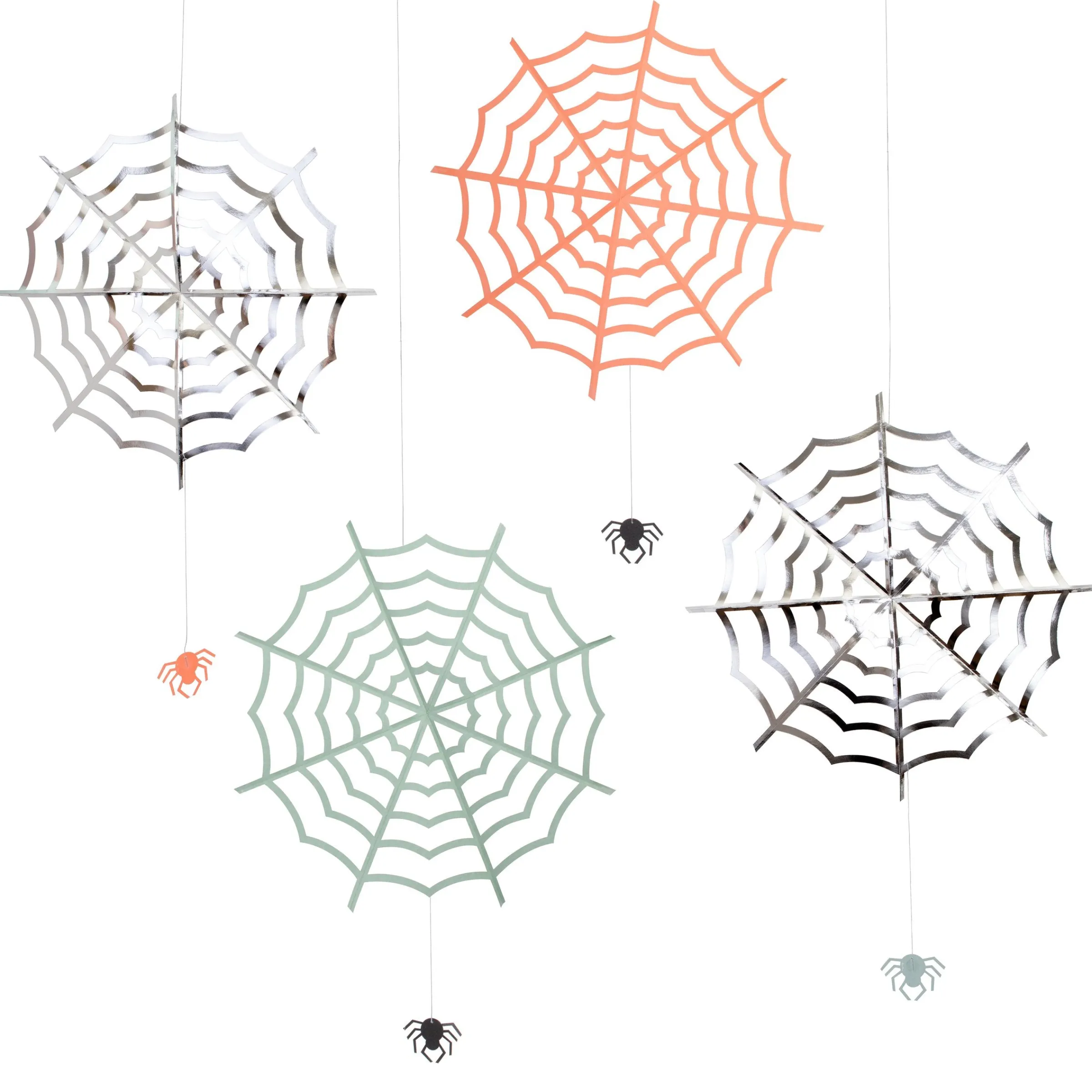 Halloween Hanging Cobwebs (x 4)>Meri Meri Fashion