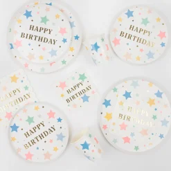 Happy Birthday Stars Large Napkins (x 16)><noscript><img width=