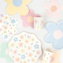 Happy Flowers Side Plates (x 8)><noscript><img width=