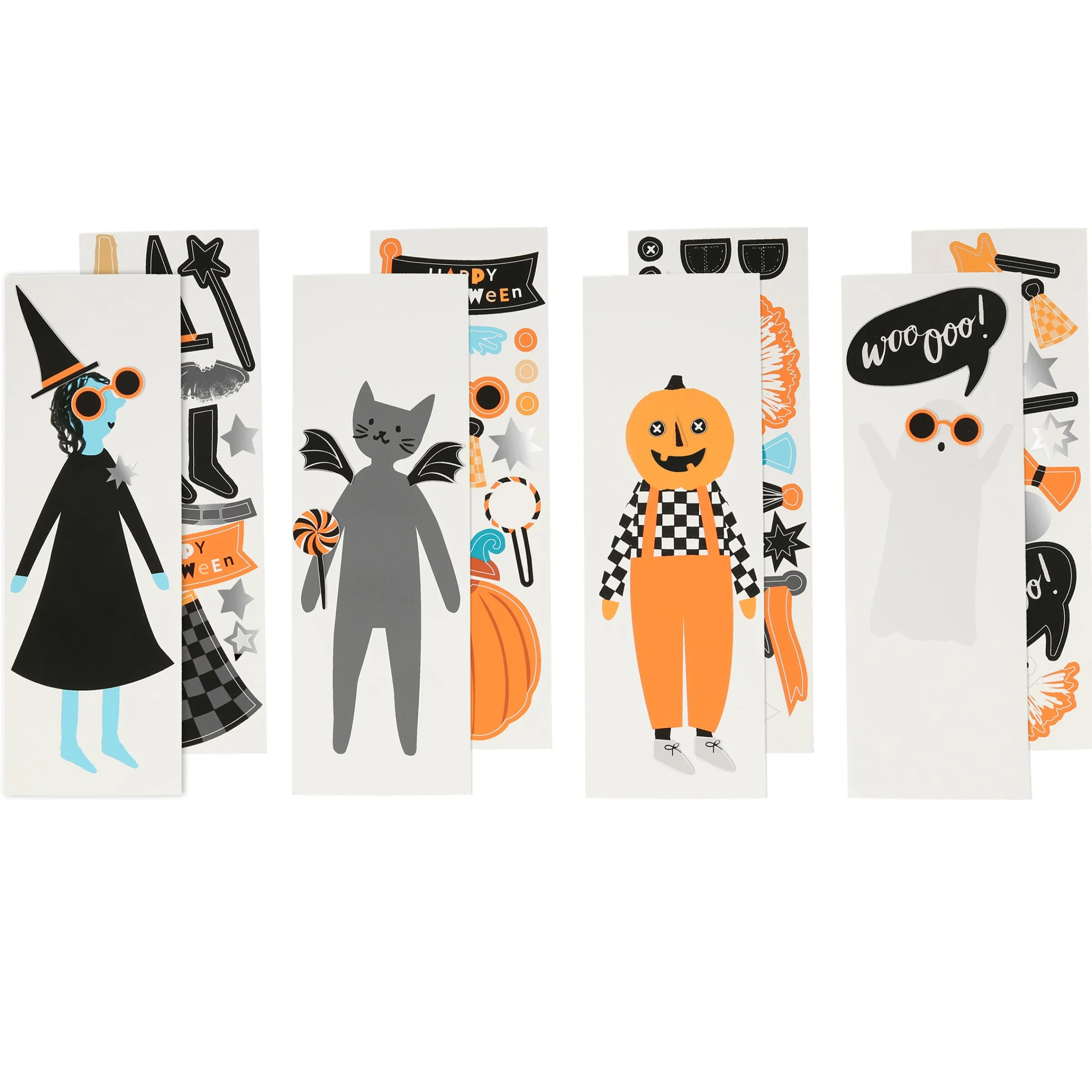 Happy Halloween Character Crackers (x 8)>Meri Meri Outlet