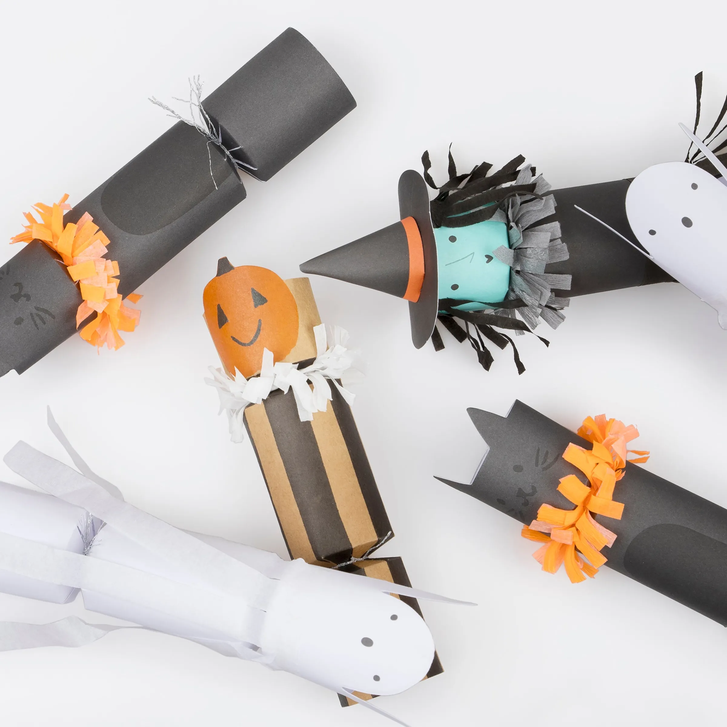 Happy Halloween Character Crackers (x 8)>Meri Meri Outlet