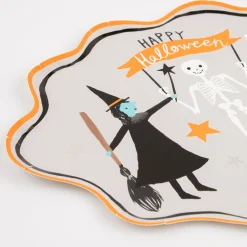 Happy Halloween Plates (x 8)><noscript><img width=