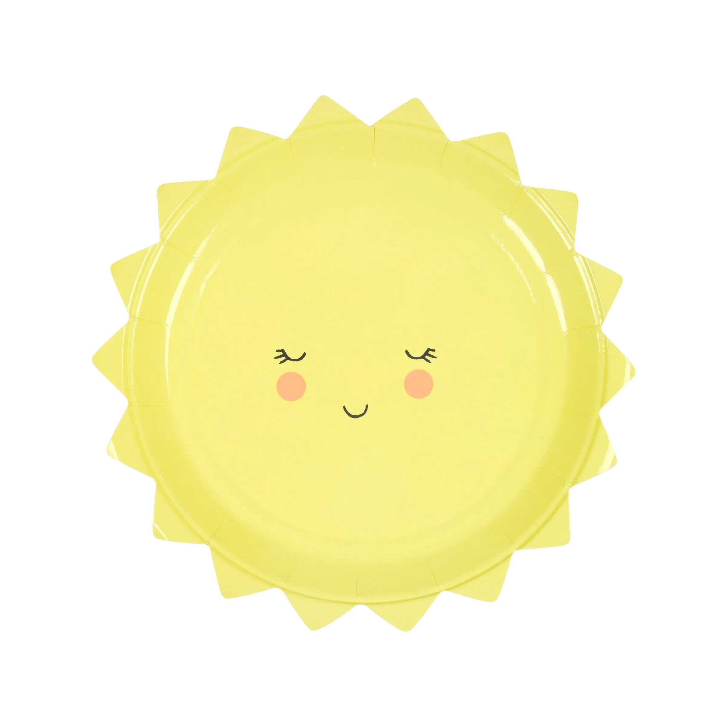 Happy Sun Small Plates (x 12)>Meri Meri Best