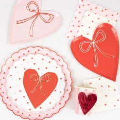 Heart Pattern Large Napkins (x 16)>Meri Meri Outlet