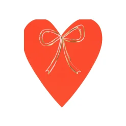 Heart With Bow Napkins (x 16)><noscript><img width=