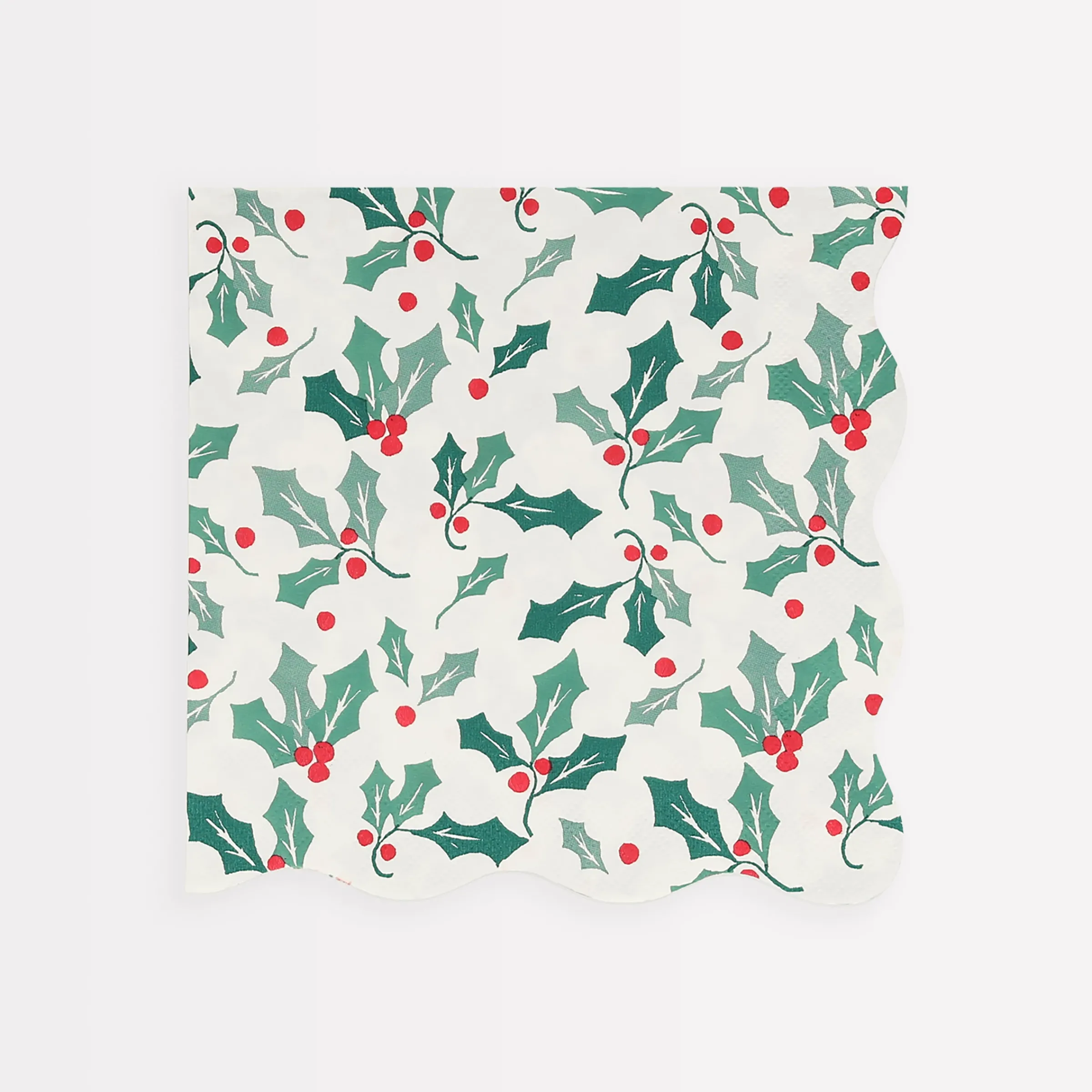 Holly Pattern Large Napkins (x 16)>Meri Meri Discount