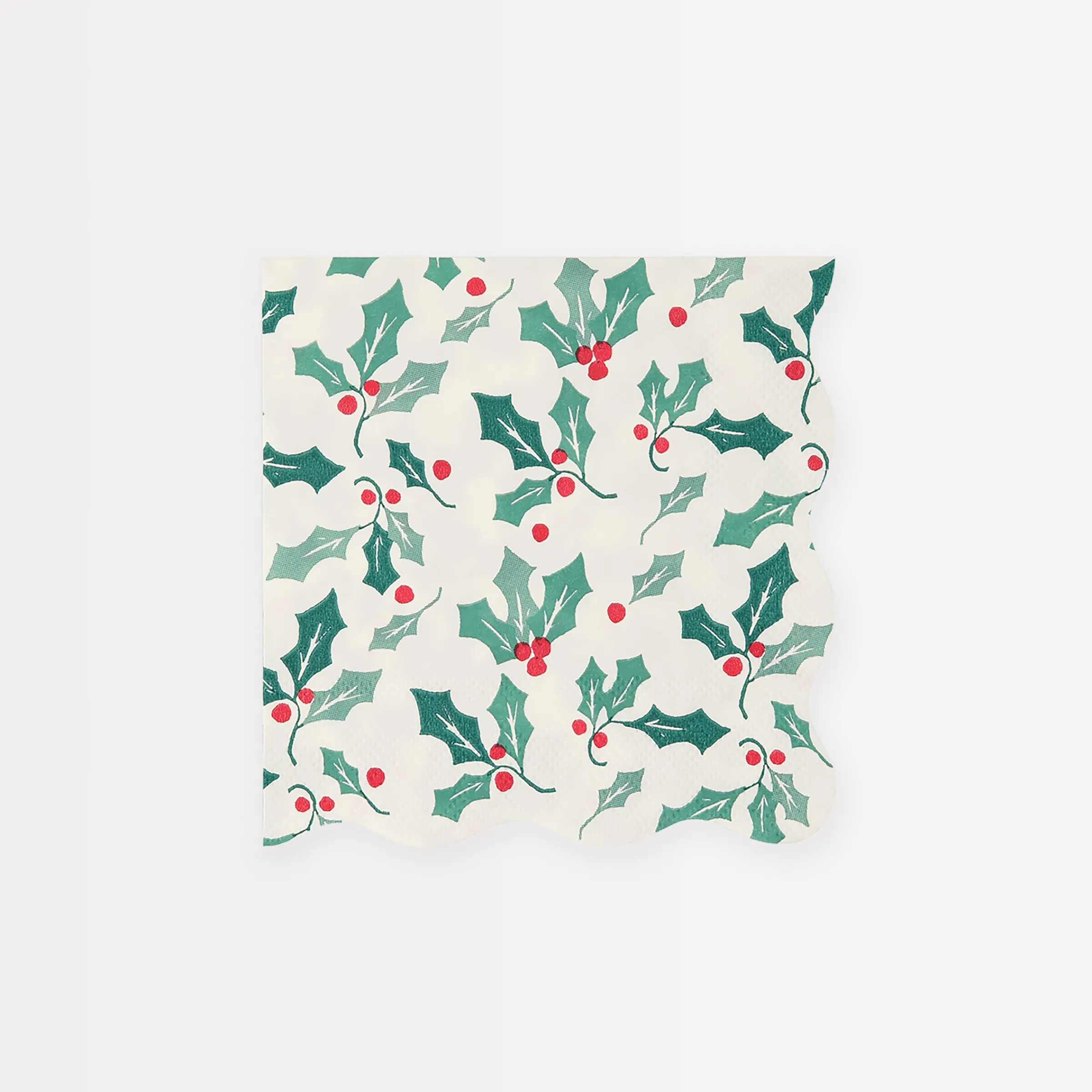 Holly Pattern Small Napkins (x 16)>Meri Meri Clearance
