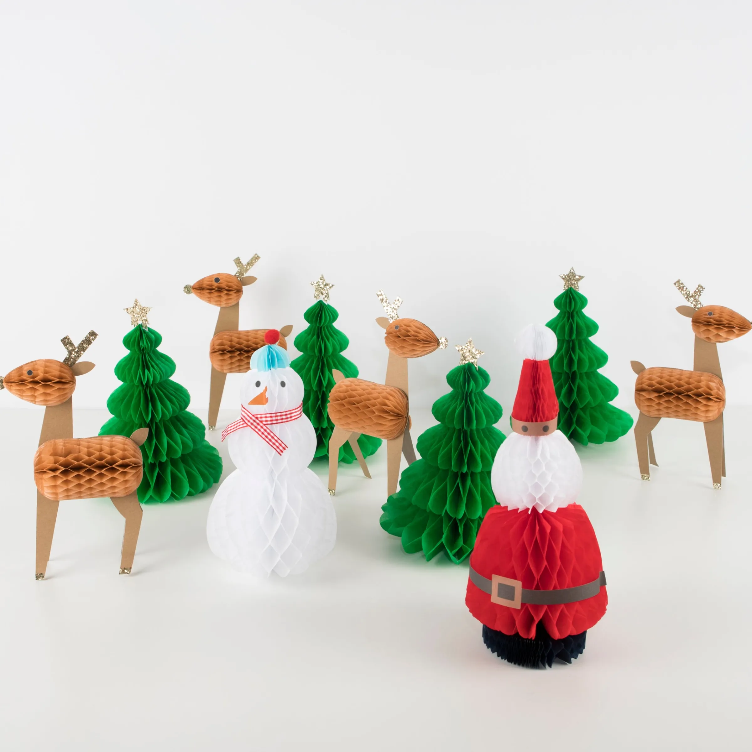 Honeycomb Christmas Characters (x 10)>Meri Meri Fashion