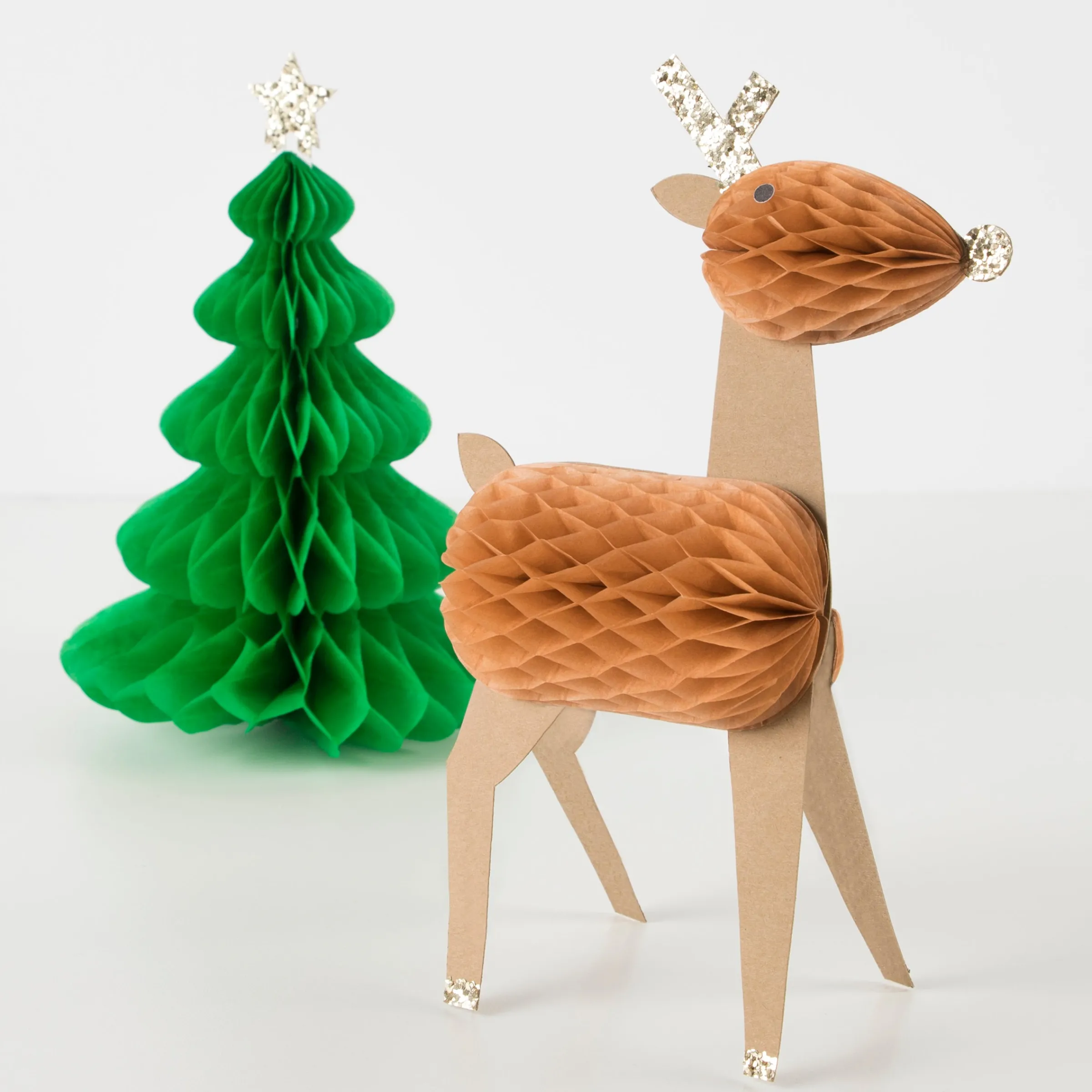 Honeycomb Christmas Characters (x 10)>Meri Meri Fashion