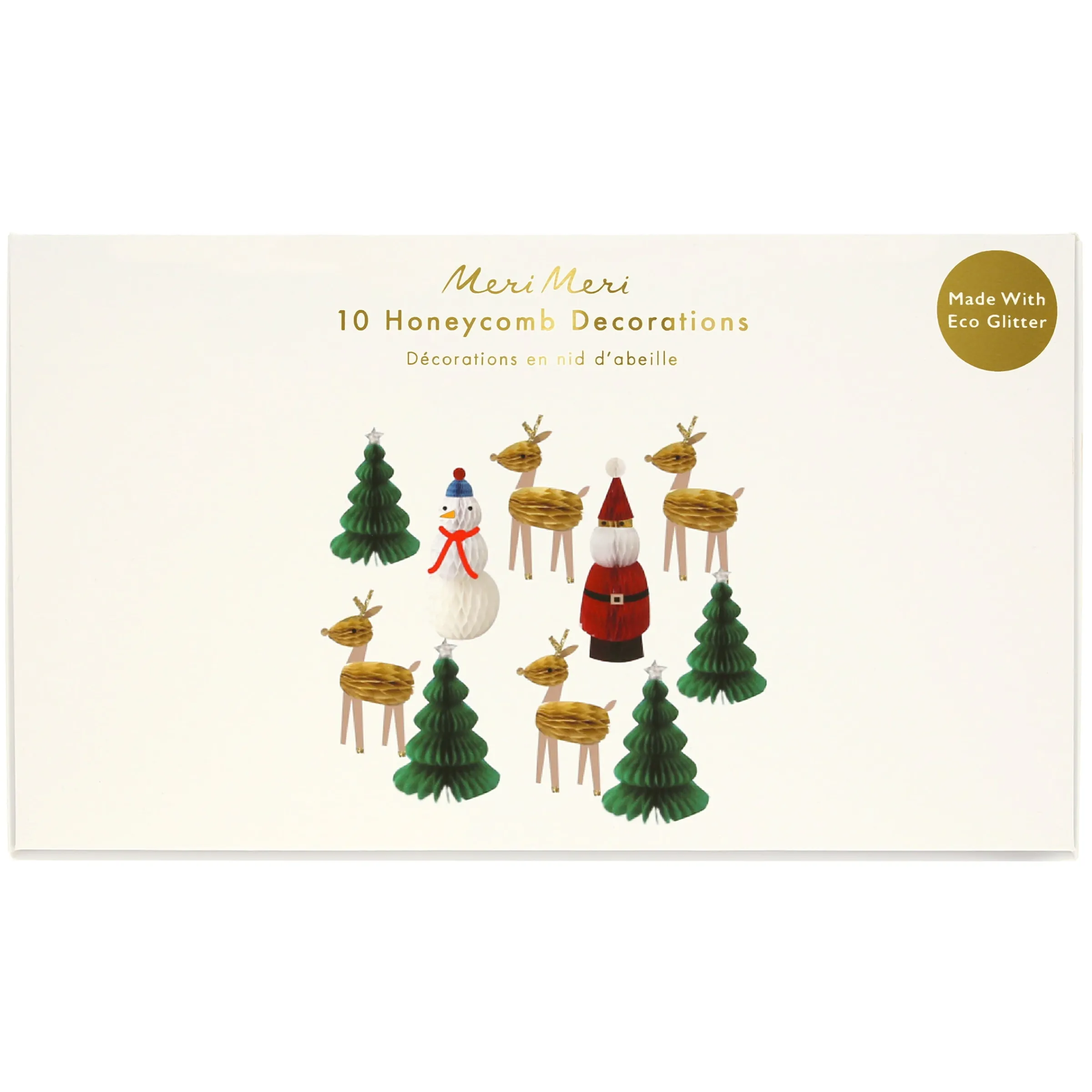 Honeycomb Christmas Characters (x 10)>Meri Meri Fashion