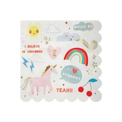 I Believe In Unicorns Large Napkins (x 16)>Meri Meri Sale