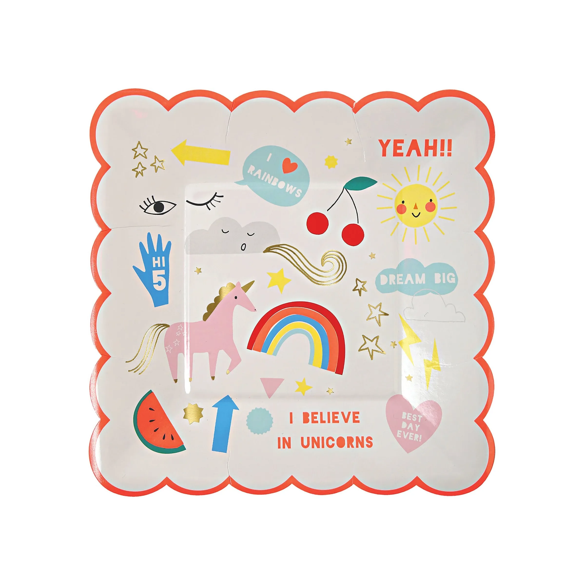 I Believe In Unicorns Small Plates (x 8)>Meri Meri Fashion