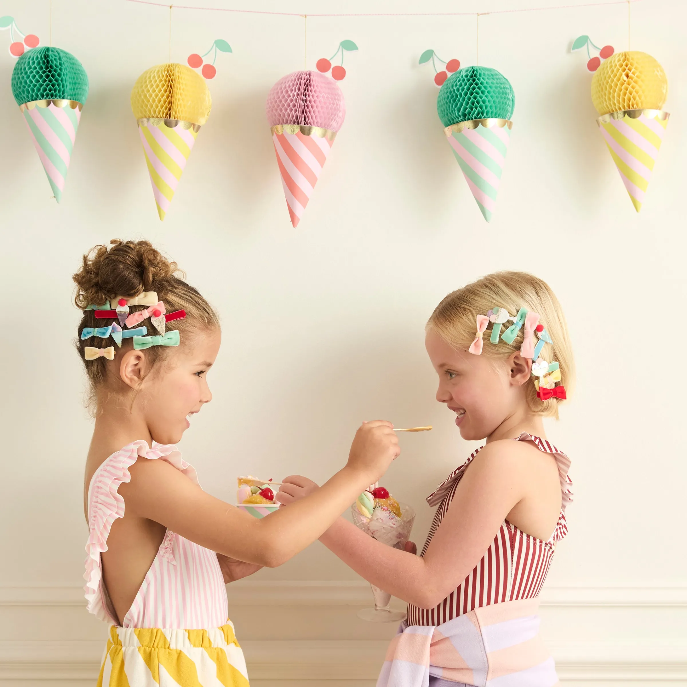 Ice Cream Hair Clips (x 6)>Meri Meri Outlet