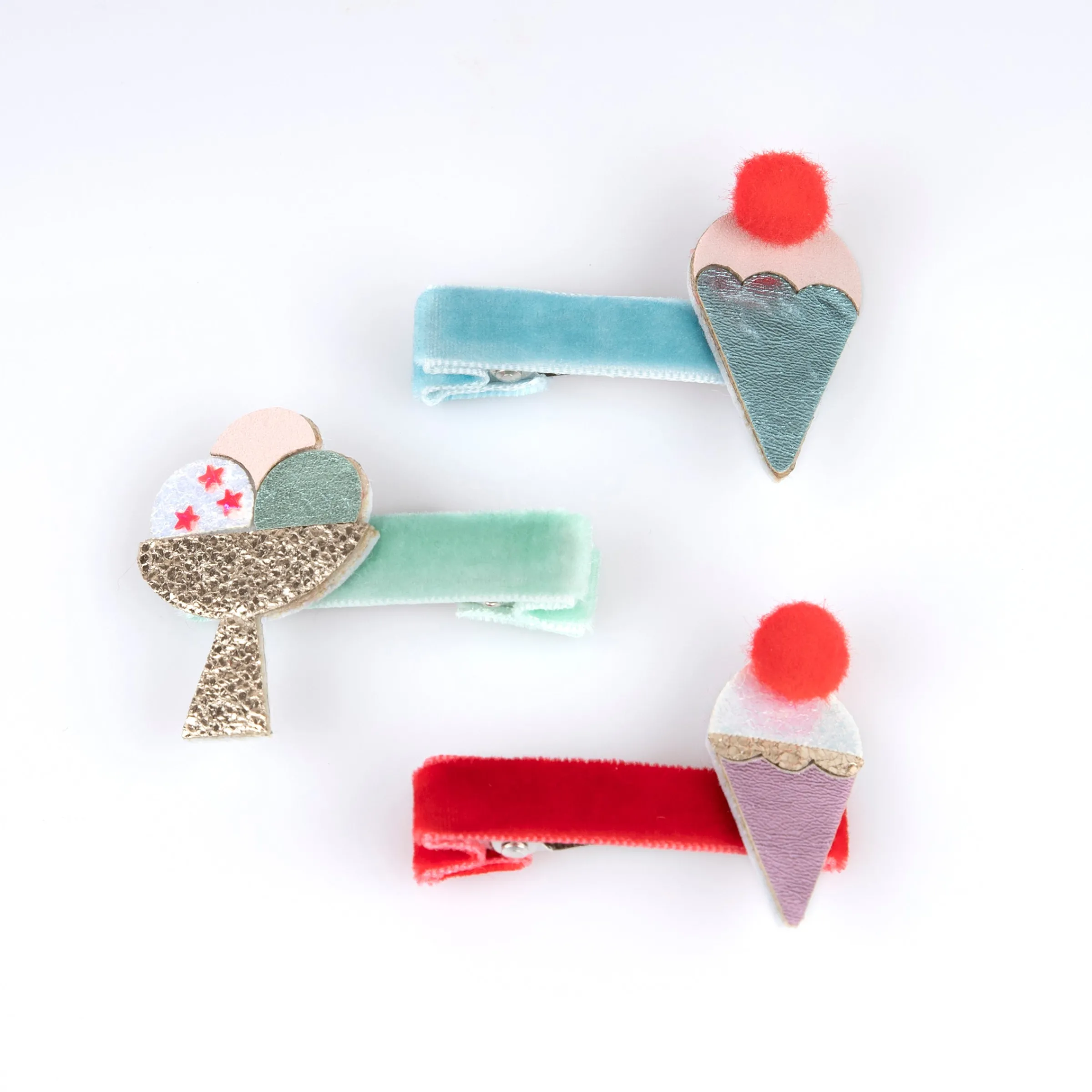 Ice Cream Hair Clips (x 6)>Meri Meri Outlet