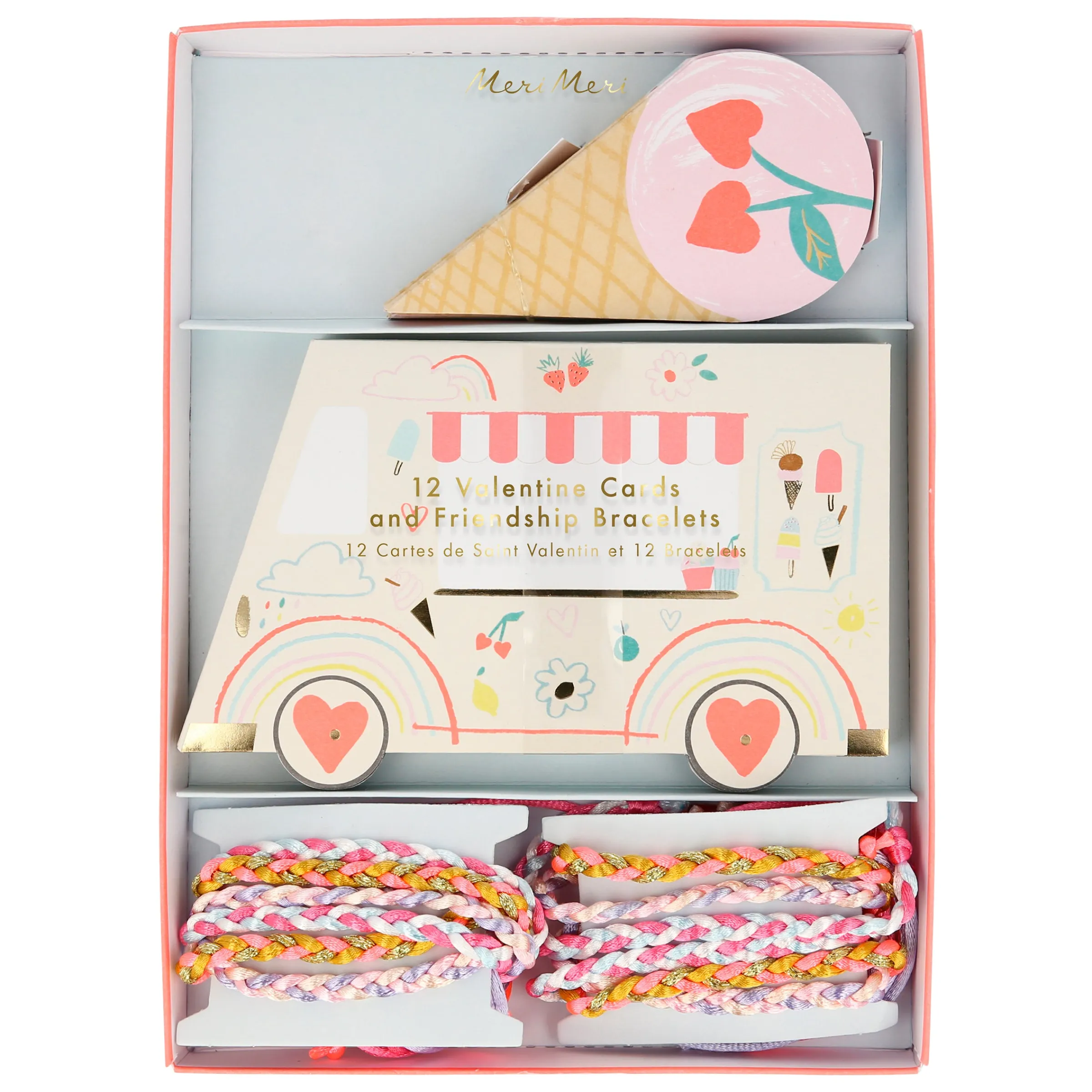 Ice Cream Valentine's Cards (x 12)>Meri Meri Best