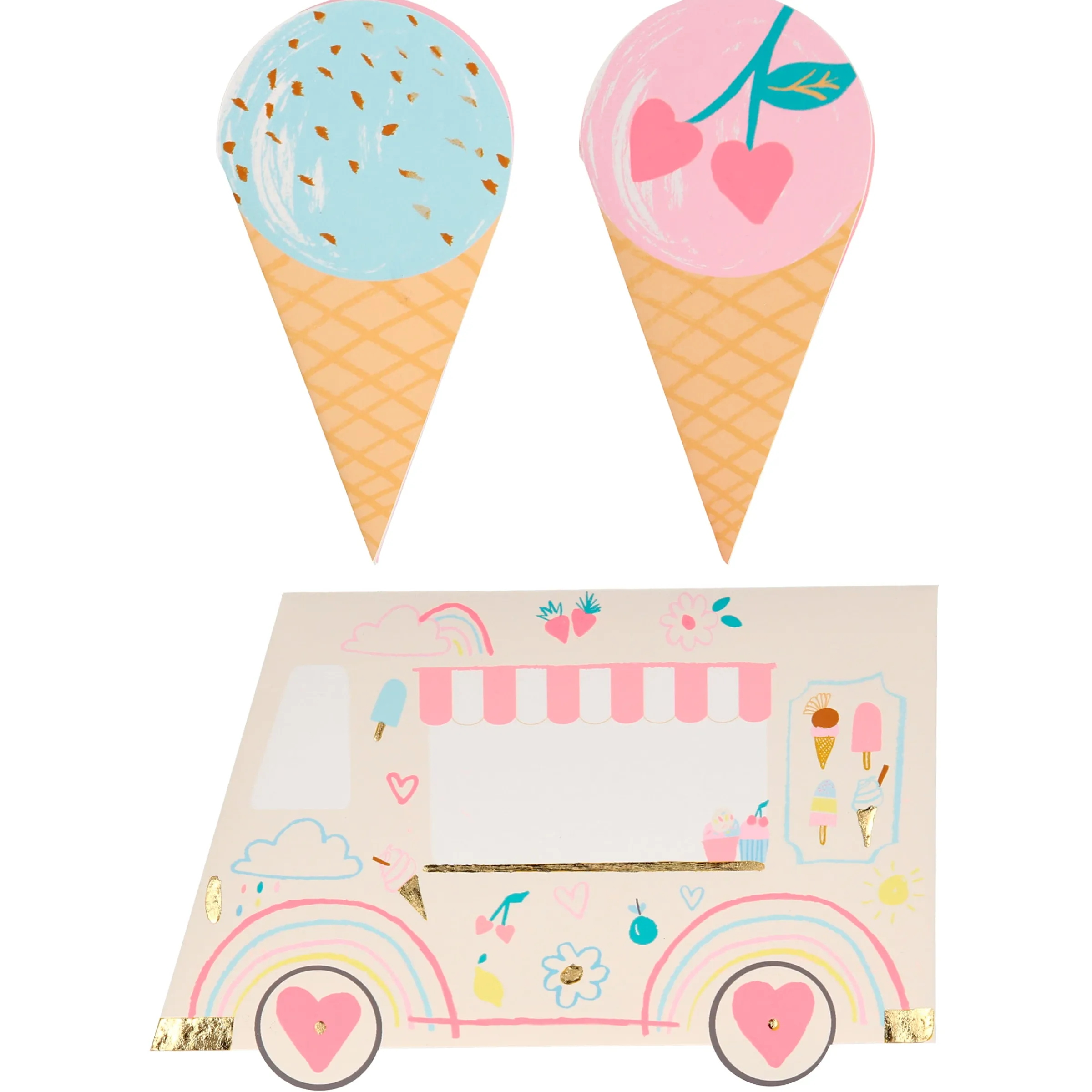 Ice Cream Valentine's Cards (x 12)>Meri Meri Best