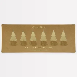 Ivory Mini Tree Candles (x 6)><noscript><img width=