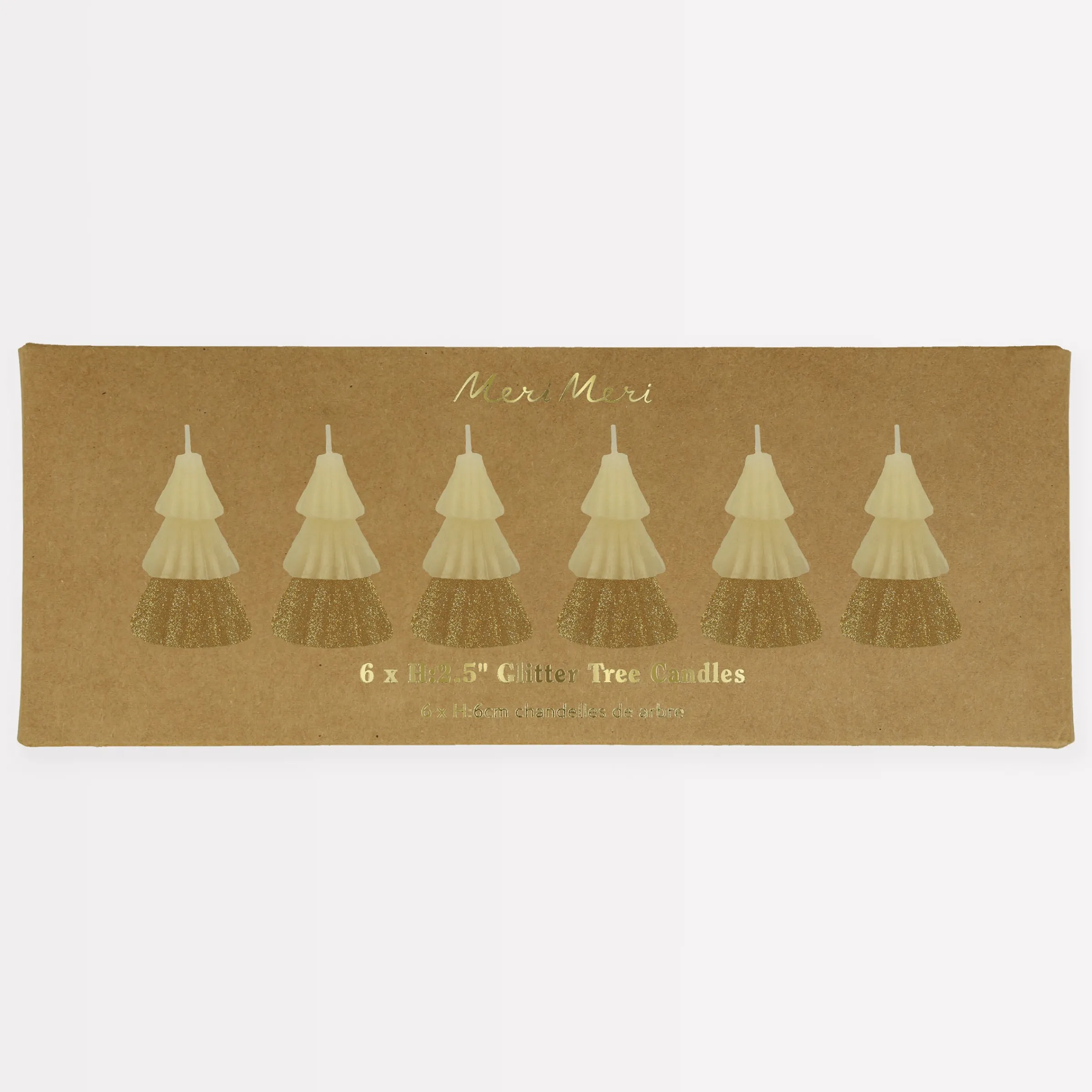 Ivory Mini Tree Candles (x 6)>Meri Meri Discount