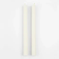 Ivory Table Candles (x 2)><noscript><img width=