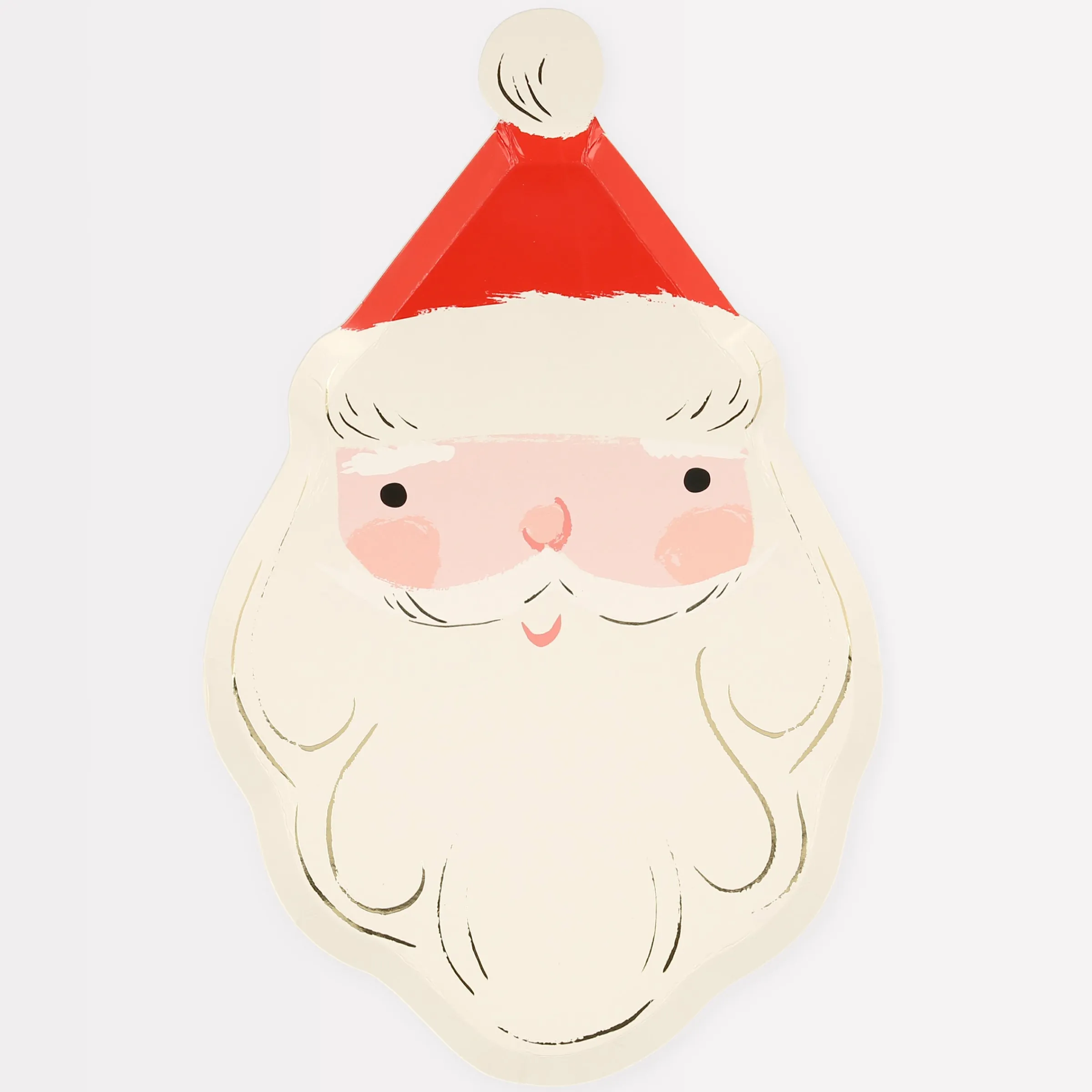 Jolly Christmas Santa Plates (x 8)>Meri Meri Sale
