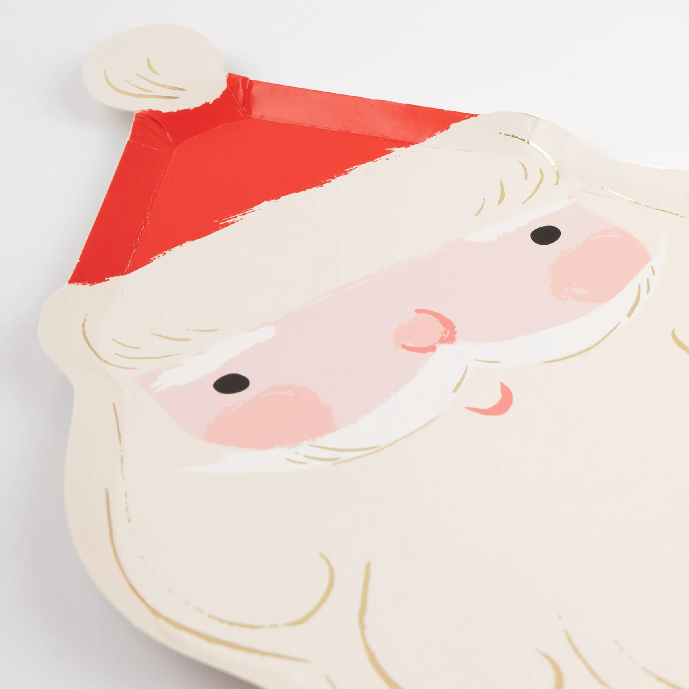 Jolly Christmas Santa Plates (x 8)>Meri Meri Sale