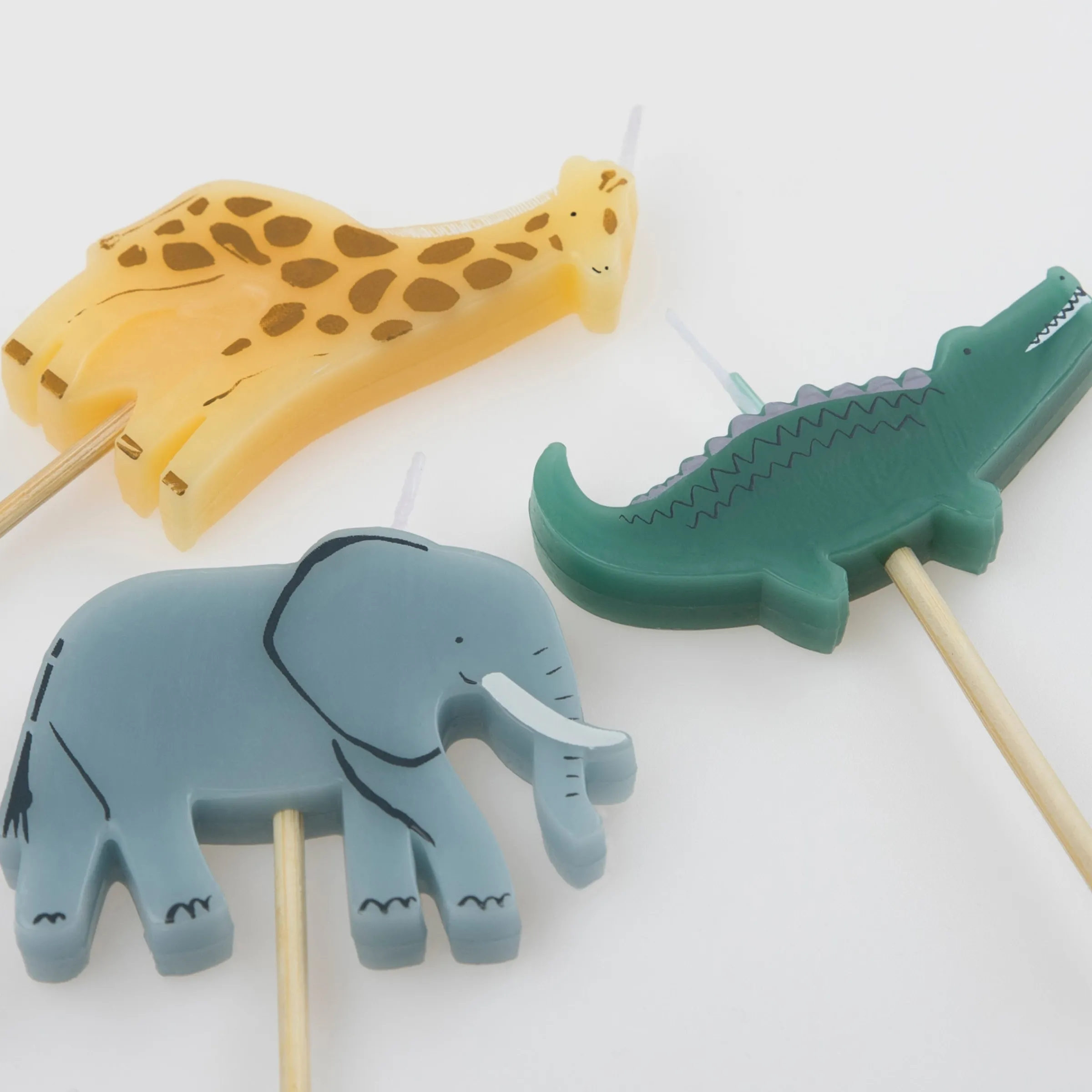 Jungle Animal Candles (x 6)>Meri Meri Fashion