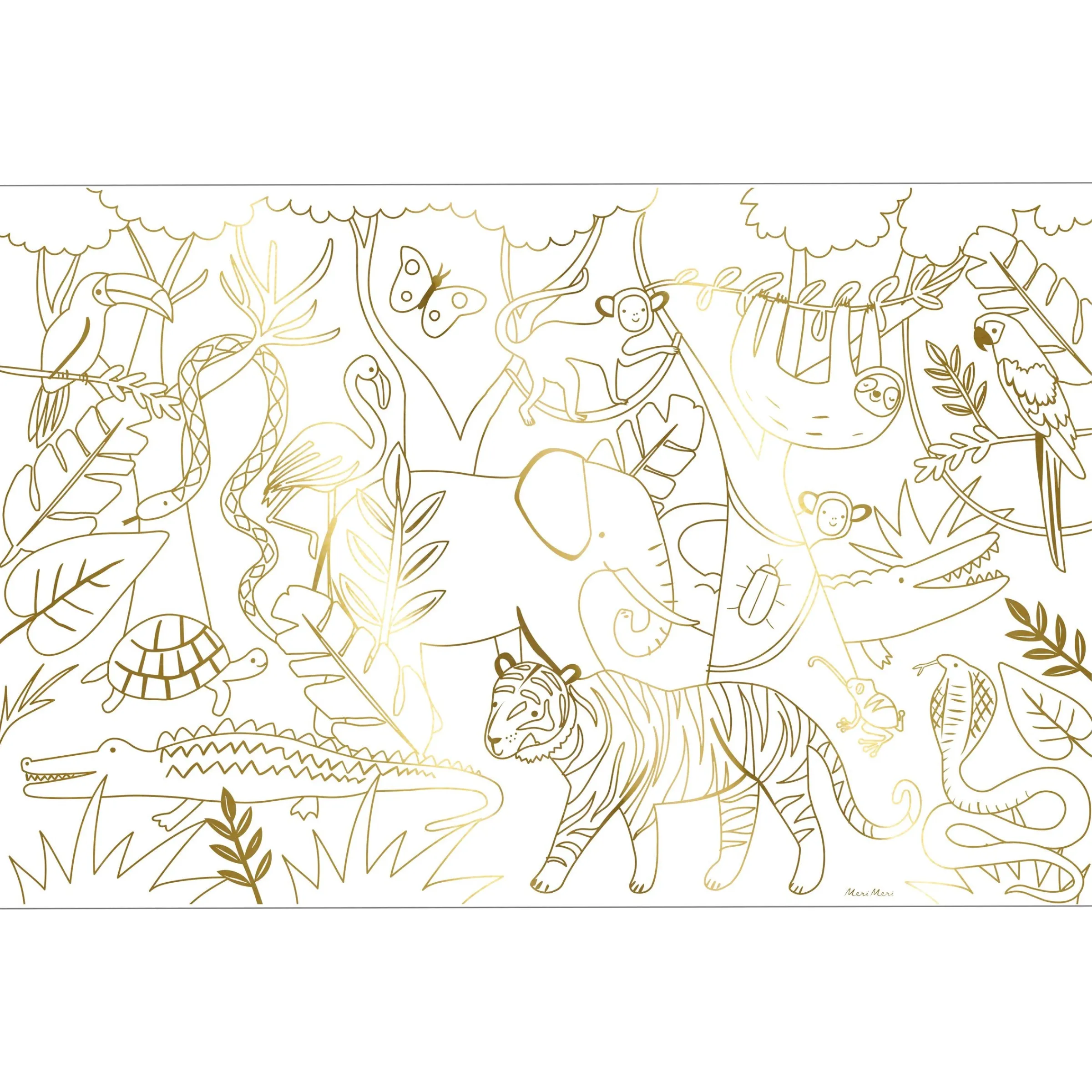 Jungle Coloring Posters (x 2)>Meri Meri Online