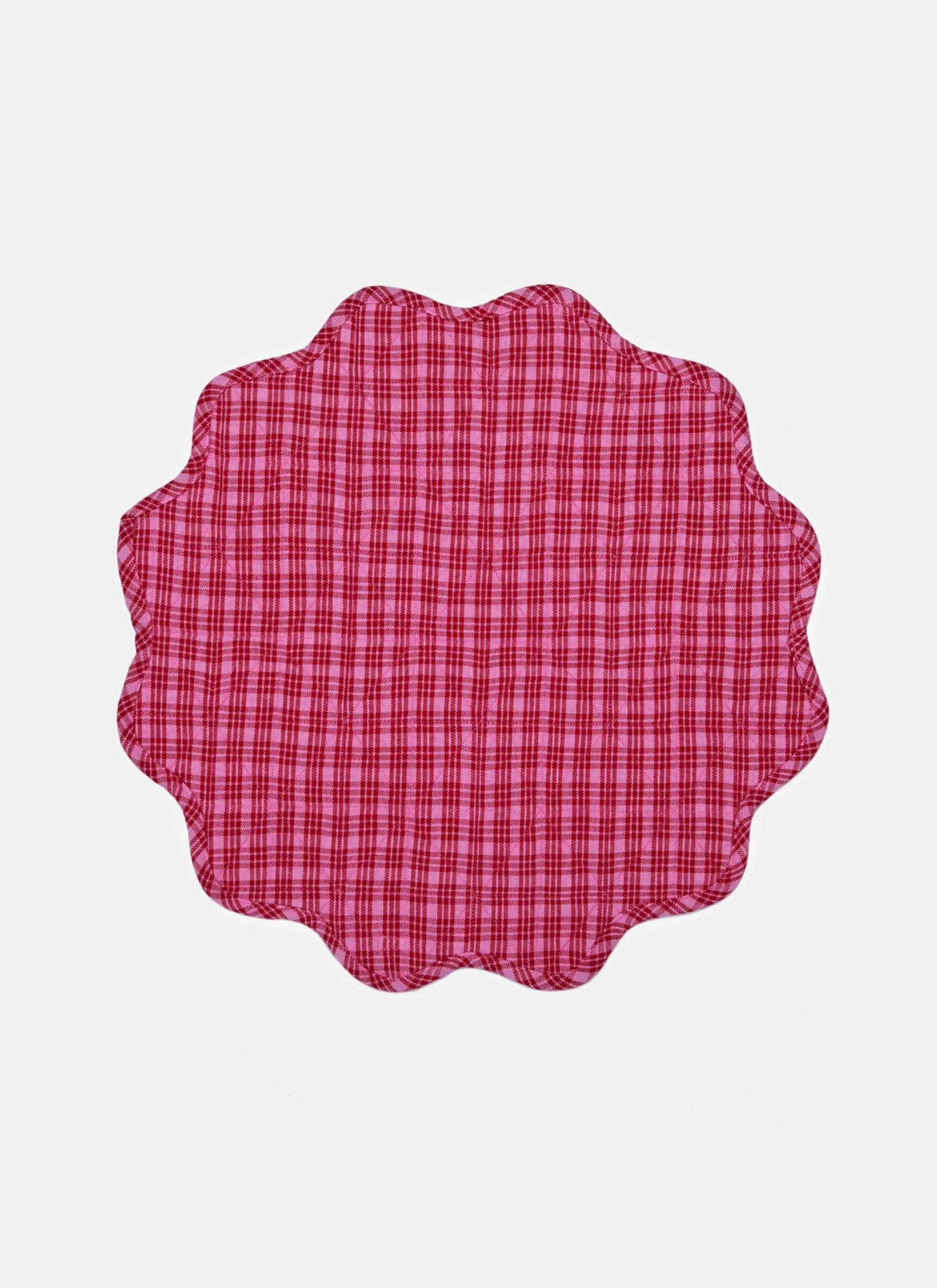 Katherine Plaid Scalloped Edge Placemat>Meri Meri Sale